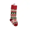 Novas Meias Decorativas de Natal Tricotadas com 12 Padrões Meias de Presente Meia de Lã de Alce para Pendurar Meia de Natal Jacquard