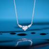 Colar clavicular de borboleta nicho design versátil joias acessórios femininos colar de água-marinha simples colar coreano de alta qualidade