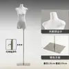 Maniquí de cuerpo entero con cuello delgado, modelo femenino de medio cuerpo, maniquí de ropa de pecho plano, estante de exhibición para escaparate de tienda de ropa, ropa para mujer