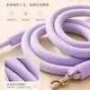 Correa de nylon con mango de espuma cómoda, correa de color caramelo para pasear perros, correa para perros duradera y de alta resistencia en stock