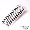 Accesorios para el Cabello Estilo Coreano Venta al por Mayor Clip Bb Clásico Negro Montado en Tarjeta Clip Gota de Agua Set de 12 Piezas de Valor Clip para Flequillo Cabello Suelto