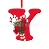 Ornamentos Criativos de Letras Inglesas Transfronteiriços Acrílico Plano Árvore de Natal Decoração de Festa em Casa Presente