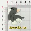 Accesorios para Zuecos DIY Tom y Jerry Flor para Zapato Hebilla de Zapato de Goma Suave Hebilla Decorativa Parche para Funda de Teléfono Móvil
