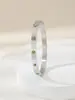 Kajia Moda Pareja Pulsera de Acero de Titanio de Diez Diamantes Que No Se Desvanece, Aliento de Bebé de Moda, Pulsera de Acero Inoxidable de Alta Gama para Niñas