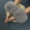 Mangas, Mangas de Pelo, Luvas, Punhos Apertados, Proteções para Mãos, Pele Sintética de Coelho, Pulseiras de Pulso de Pele Sintética de Raposa, Anéis de Mão para Mulheres, Inverno