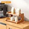 Prateleira de Armazenamento para Mesa Suporte para Copos para Mesa de Jantar Bancada Estação de Trabalho Copo de Água Xícara de Café Conjunto de Chá Suporte Pequeno para Copos na Mesa
