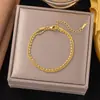 Pulsera de Acero de Titanio Dongguan Transfronteriza, No se Desvanece, Estilo Nuevo, Accesorios Japoneses y Coreanos, Pulsera para Mujer, Oro de 18K, Moderna, Lujo Ligero, Sensación de Alta Gama