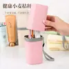 Taza para cepillo de dientes color caramelo de viaje pasta de dientes cepillo de dientes toalla almacenamiento taza de lavado taza de lavado de paja de trigo