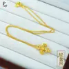 Lujoso Lirio~Collar de Flor de Lirio Vintage de la Misma Joyería de Oro, Lujo Ligero de Nicho con un Toque de Alta Gama, Cadena para la Clavícula