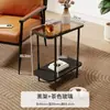 Mesa Lateral Sencilla para Sofá, Mini Mesa de Lujo Ligero, Estante de Almacenamiento de Mesita de Noche, Mesa de Esquina para Sillón
