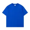 Camiseta Estilo Americano 400g Peso Pesado Algodón Puro Cuello Redondo Manga Corta Camiseta para Hombre Hombro Caído Casual Holgada Camiseta Blanca Pura Capa Base
