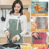 Delantal de Moda para Uso en la Cocina, con Función para Secar las Manos, Ropa de Trabajo para Cocinar, Delantal de Verano, Resistente al Aceite y al Agua, Ropa de Trabajo de Delantal para el Hogar