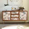 Pegatinas de Impresión Retro Renovación de Muebles Impermeables y a Prueba de Humedad Gabinete Viejo Armario Puerta Corredera Mesita de Noche Renovación Pared
