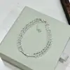 Pulsera de Plata de Ley S925 Plata Rota Cristal Blanco Gestover para Mujer Nicho Elegante Gama Alta Lujo Ligero Pulsera de Verano