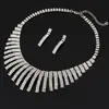 Joyería para Novias al por Mayor Accesorios para Vestidos Coreanos Pendientes de Diamantes Coreanos Collar Juego de Boda N159