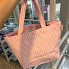 Nuevo Bolso Tote Rayado para Dama Tailandesa Bolso de Mano de Gran Capacidad Bolso de Hombro de Dibujos Animados para Estudiante