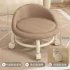 Taburete bajo con ruedas, taburete para caminar infantil para el hogar con ruedas universales, taburete pequeño para costura y pedicura, silla giratoria con ruedas silenciosas