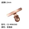 Soporte para Teléfono Móvil con Clip Metálico Giratorio de 360 Grados, Conexión Fija Giratoria de Acero Inoxidable, Duradero y Resistente, Correa para Teléfono Móvil