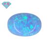 Huagang Gema Forma de Huevo ÓPALO Sintético Piedra en Bruto Cara ÓPALO Artificial Oval Fondo Plano OP06