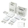 Caixa de jóias fina de papel kraft 1.6 altura comércio exterior Amazon caixa de jóias transfronteiriça caixa de jóias caixa curta e baixa