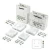 Caja baja de papel kraft para comercio exterior 1.6cm Caja de embalaje para joyería de Amazon caja de joyería caja para collar caja delgada con logo