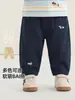 Ropa Infantil Panda Kaka Pantalones de Algodón Puro para Bebé Pantalones Largos de Otoño para Niños Pantalones Casuales para Niñas Pantalones Tejidos para Niños