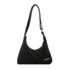 2026 Nova Bolsa Tote de Ombro Transversal Tendência Simples Cor Sólida Texturizada Retro Feminina de Grande Capacidade para o Dia a Dia
