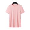 Camiseta de Verão de Gola Redonda em Seda Gelo para Casal, Secagem Rápida, Confortável e Respirável, para Corrida e Esportes, Manga Curta, Vendas Diretas da Fábrica, Suporta Dropshipping