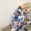Mochila escolar femenina estilo coreano Mori, mochila para estudiantes de secundaria, mochila ligera a juego con grafiti para estudiantes de secundaria