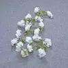 Cipós de Cerejeira Simulados com Folhas Enrolados em Tubos de Ar Condicionado, Tiras de Flores de Cipó, Cipós de Flores Artificiais, Cipós de Flores Decorativos