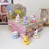 Novas Superestrelas Pet Fofas Adoráveis Sanrio Caixa Surpresa Giratória Desenho Animado Brinquedo Tendência Figura Ornamento de Mesa Carro Atacado