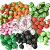 Bolsa de Compras Dobrável de Fruta Morango Bolsa de Compras Dobrável Ecológica de Poliéster Formato de Animal de Fruta Bolsa de Supermercado