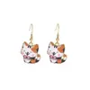 Aretes Divertidos Transfronterizos de Gatito Lindo de Dibujos Animados Aretes Creativos Atmosféricos Aretes de Animales Japoneses y Coreanos Venta al por Mayor Europea y Americana