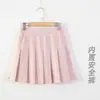 Falda Plisada de Niña Verano Estilo Coreano Estilo Preppy Falda Corta Infantil Falda Larga de Verano para Niñas Culottes Blancos