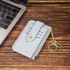 Porta-moedas Colorido Personalizado com Chaveiro, Porta-cartões Mini Fino, Carteira Portátil Estilo Coreano, Processamento de Personalização de Logo