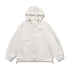Chaqueta Fina Retro Japonesa de Talla Grande para Hombres y Mujeres, Verano Cityboy Holgada Versátil con Capucha Simple de Moda