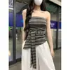 MrColorful RayasVintage Chica Caliente Tirante de Corbata Rayado Top Tubo Verano Chic para Mujer Delgado Sexy