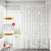 Cortina de ducha de Peva impermeable y a prueba de moho, instalación sin taladro, cortina para puerta de baño/inodoro, cortina pequeña a prueba de humedad para baño