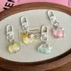 Llavero de Corazón Girly de Dibujos Animados Hielo Translúcido Brillo Fino Nube Estrella Adornos Llavero ins Colgante para Mochila de Estudiante Encanto para Bolso