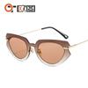 Nuevo Set de Color Metálico Gafas de Sol Modernas para Hombre y Mujer Tendencia Transfronteriza D Hogar Pasarela Gafas de Sol Personalizadas 2215
