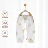 Pantalones Mágicos para Bebé Recién Nacido con Abertura Inferior, Pantalones Largos Finos Transpirables de Algodón Puro, Pantalones Ajustables sin Costuras, Adecuados para Usar Afuera