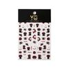 YITU Figura de Hormiga Relieve Manzana Roja Gato Negro Calcomanía para Arte de Uñas Súper Linda Dibujo Animado Adhesivo Calcomanía Decorativa para Uñas YT5048