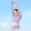 Jaqueta Esportiva Feminina 361 Roupa da Pele Roupa com Proteção Solar Anti-UV Verão Seda de Gelo Respirável Exterior Fina Roupa de Proteção Solar