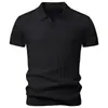 Comercio exterior transfronterizo 2026 nuevo suéter de punto de manga corta para hombre suéter de punto para hombre estilo coreano ajustado Amazon