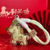Nuevo Llavero de Caballo Pequeño Princesa de Oro Puro Colgante Creativo de Dibujos Animados Popular al por Mayor Encanto para Teléfono