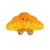 Fofo Desenho Animado Pão Água Alcalina Nó Croissant Pingente Divertido Chaveiro Pingente DIY Material Pequenos Acessórios Venda por Atacado