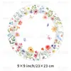 Tema de Flores de Primavera Cumpleaños Fiesta Festiva Vajilla Desechable Plato de Papel Vaso de Papel Servilleta de Papel Mantel de Plástico Cuchillo Tenedor Cuchara