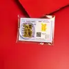 Conjunto de Adesivos de Celular Dourados Ouro Puro 999 Adesivo de Celular Abóbora para Atrair Riqueza e Tesouro com Suporte Adesivo Adesivo de Celular Atacado