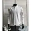 Camiseta masculina de manga longa estilo Henley desconstruído americano, estilo outono high-street, base cinza, top limpo e bem ajustado