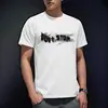 Camiseta de Manga Corta para Hombre Estilo Coreano Moderna Ajustada Cuello Redondo Verano Delgada Estampada Casual Camiseta Tops Talla Grande para Hombres